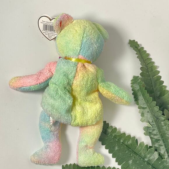 RARE RETIRED Ty Beanie Baby "Groovy" the Tie-Dye Bear  1999 - Picture 3 of 5